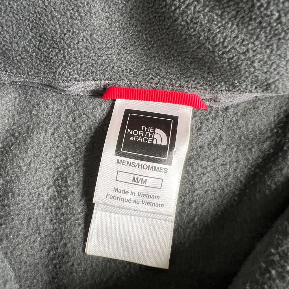 The North Face Sweatshirt Mens Medium 1/2 Zip Fleece Pullover Grey Pullover Gorp